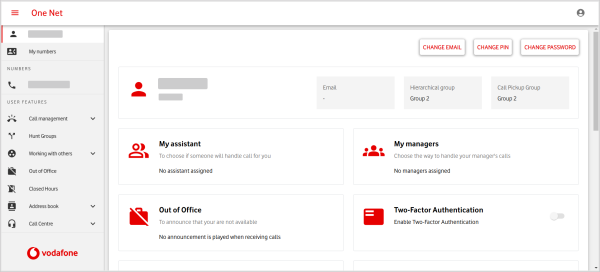 Feature Management Portal - user view